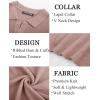 imagePJ PAUL JONES Mens Polo Shirts Short Sleeve Textured Knit VNeck Polo T Shirt Business Casual Golf ShirtsPink