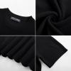 imagePJ PAUL JONES Mens TShirts Knit Short Sleeve Crewneck Shirt Casual Textured Pullover TeesBlack