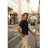 imagePJ PAUL JONES Mens TShirts Knit Short Sleeve Crewneck Shirt Casual Textured Pullover TeesBlack