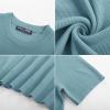 imagePJ PAUL JONES Mens TShirts Knit Short Sleeve Crewneck Shirt Casual Textured Pullover TeesBlue Grey