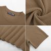 imagePJ PAUL JONES Mens TShirts Knit Short Sleeve Crewneck Shirt Casual Textured Pullover TeesCamel