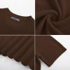 imagePJ PAUL JONES Mens TShirts Knit Short Sleeve Crewneck Shirt Casual Textured Pullover TeesCoffee