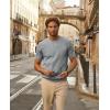 imagePJ PAUL JONES Mens TShirts Knit Short Sleeve Crewneck Shirt Casual Textured Pullover TeesLight Grey