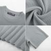 imagePJ PAUL JONES Mens TShirts Knit Short Sleeve Crewneck Shirt Casual Textured Pullover TeesLight Grey