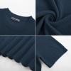 imagePJ PAUL JONES Mens TShirts Knit Short Sleeve Crewneck Shirt Casual Textured Pullover TeesNavy Blue