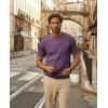 imagePJ PAUL JONES Mens TShirts Knit Short Sleeve Crewneck Shirt Casual Textured Pullover TeesPurple