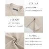 imagePJ PAUL JONES Mens Button Down Shirt Lightweight Shirts Short Sleeve Band Collar Untucked ShirtApricot