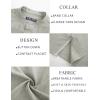 imagePJ PAUL JONES Mens Button Down Shirt Lightweight Shirts Short Sleeve Band Collar Untucked ShirtBeige Gray