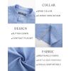 imagePJ PAUL JONES Mens Button Down Shirt Lightweight Shirts Short Sleeve Band Collar Untucked ShirtSky Blue