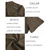 imagePJ PAUL JONES Mens Button Down Shirts Casual Short Sleeve Shirts Summer Cuban Textured ShirtsBrown