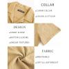 imagePJ PAUL JONES Mens Button Down Shirts Casual Short Sleeve Shirts Summer Cuban Textured ShirtsKhaki Yellow