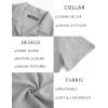 imagePJ PAUL JONES Mens Button Down Shirts Casual Short Sleeve Shirts Summer Cuban Textured ShirtsLight Gray