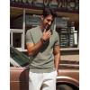 imagePJ PAUL JONES Mens TShirts Short Sleeve Crewneck Knit TShirt Casual Lightweight Solid Knitted TeesBean Green