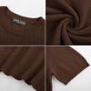 imagePJ PAUL JONES Mens TShirts Short Sleeve Crewneck Knit TShirt Casual Lightweight Solid Knitted TeesCoffee