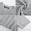 imagePJ PAUL JONES Mens TShirts Short Sleeve Crewneck Knit TShirt Casual Lightweight Solid Knitted TeesLight Gray