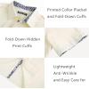 imagePJ PAUL JONES Mens Button Down Short Sleeve Shirt Casual Wrinkle Free Dress Shirt with Flip Print CuffApricot