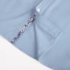 imagePJ PAUL JONES Mens Button Down Short Sleeve Shirt Casual Wrinkle Free Dress Shirt with Flip Print CuffLight Blue