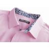 imagePJ PAUL JONES Mens Button Down Short Sleeve Shirt Casual Wrinkle Free Dress Shirt with Flip Print CuffPink