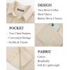 imagePJ PAUL JONES Mens Cotton Shirts Short Sleeve Button Down Shirts Casual Summer Beach Vacation Shirt with Double PocketsApricot