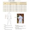 imagePJ PAUL JONES Mens Cotton Shirts Short Sleeve Button Down Shirts Casual Summer Beach Vacation Shirt with Double PocketsWhite