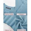imagePJ PAUL JONES Mens TShirts Henley Short Sleeve Knit Shirt Casual Summer Textured Tee ShirtDusty Blue