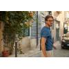 imagePJ PAUL JONES Mens TShirts Henley Short Sleeve Knit Shirt Casual Summer Textured Tee ShirtIndigo Blue