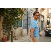 imagePJ PAUL JONES Mens TShirts Henley Short Sleeve Knit Shirt Casual Summer Textured Tee ShirtLight Blue