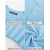 imagePJ PAUL JONES Mens TShirts Henley Short Sleeve Knit Shirt Casual Summer Textured Tee ShirtLight Blue