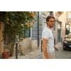 imagePJ PAUL JONES Mens TShirts Henley Short Sleeve Knit Shirt Casual Summer Textured Tee ShirtWhite
