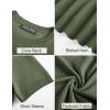 imagePJ PAUL JONES Mens TShirts Knit Crewneck Shirt Casual Short Sleeve Textured Pullover TeesArmy Green