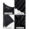 imagePJ PAUL JONES Mens TShirts Knit Crewneck Shirt Casual Short Sleeve Textured Pullover TeesBlack