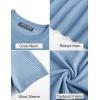 imagePJ PAUL JONES Mens TShirts Knit Crewneck Shirt Casual Short Sleeve Textured Pullover TeesBlue Grey