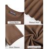 imagePJ PAUL JONES Mens TShirts Knit Crewneck Shirt Casual Short Sleeve Textured Pullover TeesCoffee