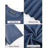 imagePJ PAUL JONES Mens TShirts Knit Crewneck Shirt Casual Short Sleeve Textured Pullover TeesDark Blue