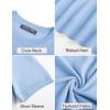 imagePJ PAUL JONES Mens TShirts Knit Crewneck Shirt Casual Short Sleeve Textured Pullover TeesLight Blue