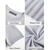 imagePJ PAUL JONES Mens TShirts Knit Crewneck Shirt Casual Short Sleeve Textured Pullover TeesLight Grey