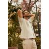 imagePJ PAUL JONES Mens Knit Shirts Short Sleeve Button Down Polo Shirt Fashion Hollow Out Texture Casual Summer Beach ShirtCream