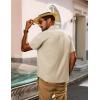 imagePJ PAUL JONES Mens Short Sleeve Button Down Shirts Summer Beach Shirts Untuckit Cotton Shirt with PocketApricot