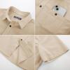 imagePJ PAUL JONES Mens Short Sleeve Button Down Shirts Summer Beach Shirts Untuckit Cotton Shirt with PocketApricot