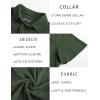 imagePJ PAUL JONES Mens Button Down Shirts Casual Short Sleeve Shirts Summer Knit Textured ShirtArmy Green