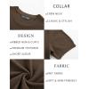 imagePJ PAUL JONES Mens Casual TShirts Classic Short Sleeve Knit Tees Crewneck Solid Tee ShirtsCoffee
