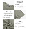 imagePJ PAUL JONES Mens Casual TShirts Classic Short Sleeve Knit Tees Crewneck Solid Tee ShirtsKhaki Green