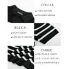 imagePJ PAUL JONES Mens Polo Shirt V Neck Striped Shirt Short Sleeve Casual ShirtsBlack