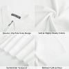 imagePJ PAUL JONES Mens Polo Shirts Short Sleeve Quarter Zip Shirt Casual Ribbed Knit Polo ShirtsWhite