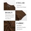 imagePJ PAUL JONES Mens Polo Shirts Short Sleeve Textured Knit Polo Shirt Ribbed Casual Golf ShirtsBrown