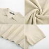 imagePJ PAUL JONES Mens Polo Shirts Short Sleeve VNeck Ribbed Polo Shirt Casual Breathable Knit PoloApricot