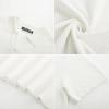 imagePJ PAUL JONES Mens Polo Shirts Short Sleeve VNeck Ribbed Polo Shirt Casual Breathable Knit PoloWhite