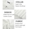 imagePJ PAUL JONES Mens Quarter Zip Polo Shirts Short Sleeve Textured Knit Polo T Shirt Business Casual Golf ShirtsWhite