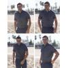 imagePJ PAUL JONES Mens Short Sleeve Button Down Shirts Casual Beach Summer Vacation ShirtsDark Grey