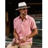imagePJ PAUL JONES Mens Short Sleeve Button Down Shirts Casual Beach Summer Vacation ShirtsPink